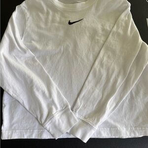 Nike Kids White Long Sleeve Shirt